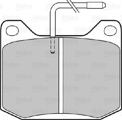 Valeo 598174 - Тормозные колодки, дисковые, комплект autodnr.net