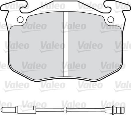 Valeo 598175 - Гальмівні колодки, дискові гальма autocars.com.ua