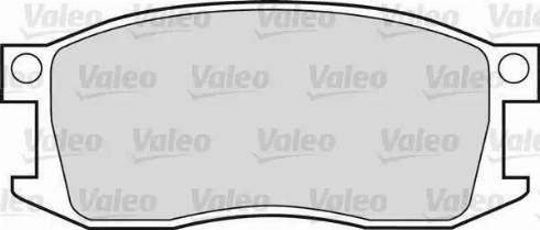 Valeo 551521 - Гальмівні колодки, дискові гальма autocars.com.ua