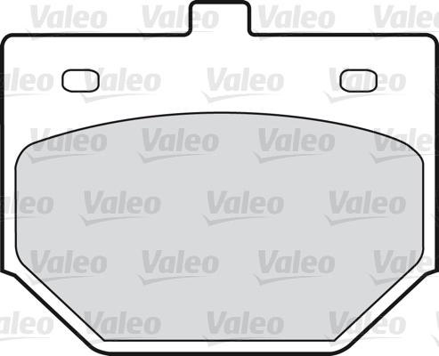 Valeo 598209 - Гальмівні колодки, дискові гальма autocars.com.ua