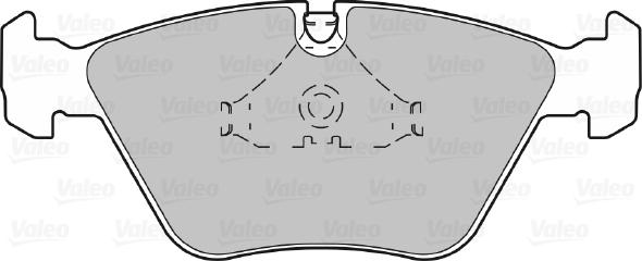 Valeo 598231 - Гальмівні колодки, дискові гальма autocars.com.ua