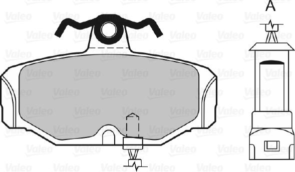 Valeo 598240 - Тормозные колодки, дисковые, комплект autodnr.net