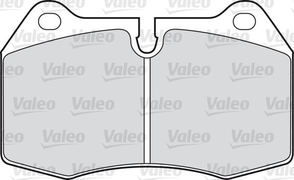 Valeo 598260 - Гальмівні колодки, дискові гальма autocars.com.ua
