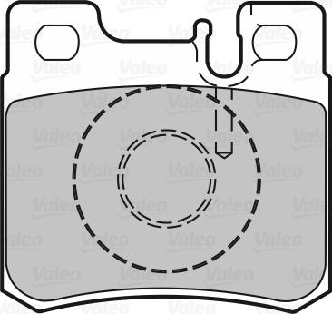 Valeo 598272 - Тормозные колодки, дисковые, комплект autodnr.net