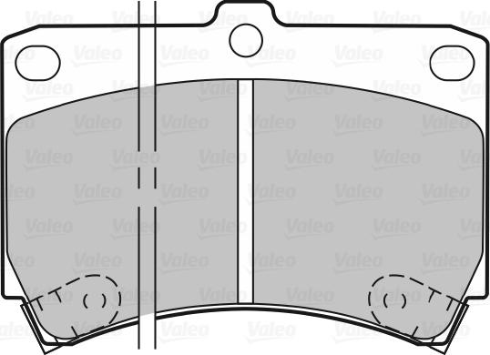 Valeo 598274 - Тормозные колодки, дисковые, комплект autodnr.net