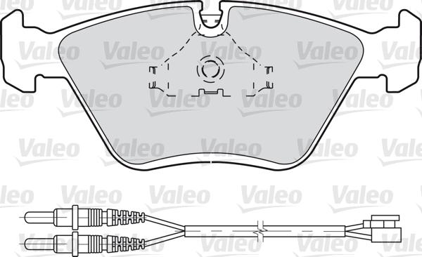 Valeo 598281 - Гальмівні колодки, дискові гальма autocars.com.ua