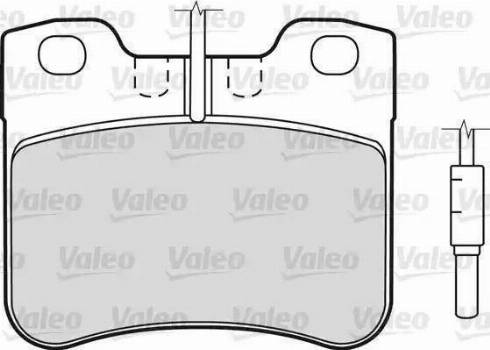 Valeo 598287 - Гальмівні колодки, дискові гальма autocars.com.ua