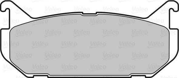 Valeo 598290 - Тормозные колодки, дисковые, комплект avtokuzovplus.com.ua