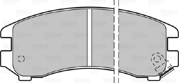 Valeo 598296 - Тормозные колодки, дисковые, комплект avtokuzovplus.com.ua