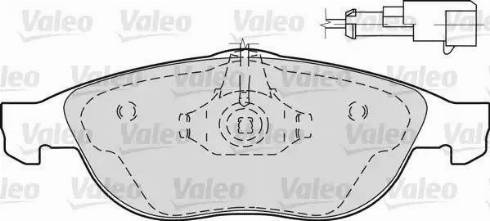 Valeo 598297 - Гальмівні колодки, дискові гальма autocars.com.ua