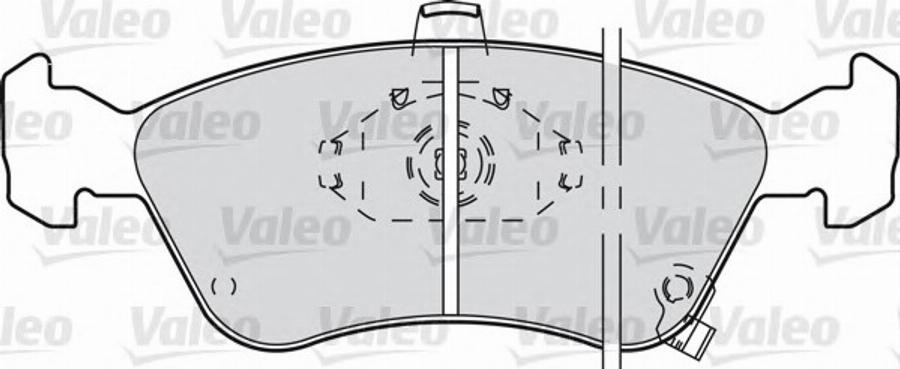 Valeo 598307 - Тормозные колодки, дисковые, комплект autodnr.net