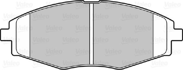 Valeo 598316 - Тормозные колодки, дисковые, комплект autodnr.net