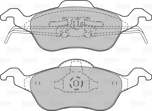 Valeo 598317 - Тормозные колодки, дисковые, комплект avtokuzovplus.com.ua