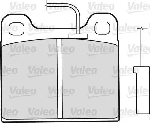 Valeo 598350 - Тормозные колодки, дисковые, комплект autodnr.net