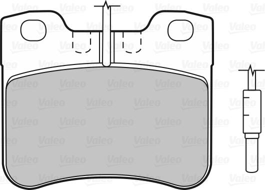 Valeo 598360 - Тормозные колодки, дисковые, комплект avtokuzovplus.com.ua