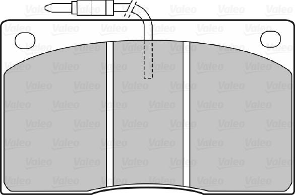 Valeo 598374 - Тормозные колодки, дисковые, комплект autodnr.net