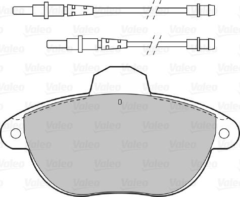 Valeo 598385 - Тормозные колодки, дисковые, комплект avtokuzovplus.com.ua