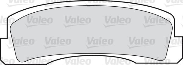 Valeo 598389 - Тормозные колодки, дисковые, комплект avtokuzovplus.com.ua