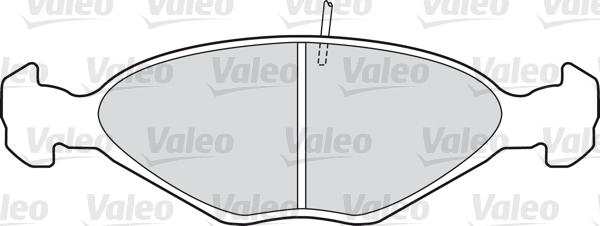 Valeo 598390 - Гальмівні колодки, дискові гальма autocars.com.ua