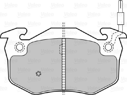 Valeo 598396 - Тормозные колодки, дисковые, комплект avtokuzovplus.com.ua