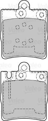 Valeo 598447 - Тормозные колодки, дисковые, комплект autodnr.net