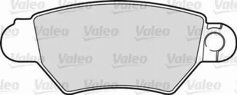 Valeo 598455 - Гальмівні колодки, дискові гальма autocars.com.ua