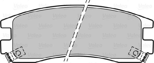 Valeo 598459 - Гальмівні колодки, дискові гальма autocars.com.ua