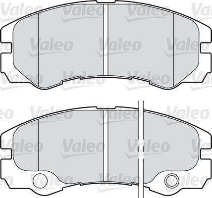 Valeo 598460 - Гальмівні колодки, дискові гальма autocars.com.ua