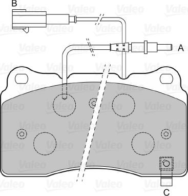 Valeo 598468 - Тормозные колодки, дисковые, комплект avtokuzovplus.com.ua