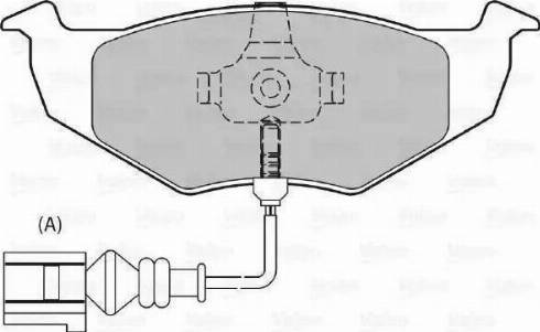 Valeo 598302 - Тормозные колодки, дисковые, комплект avtokuzovplus.com.ua