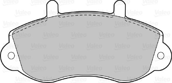Valeo 598490 - Тормозные колодки, дисковые, комплект autodnr.net