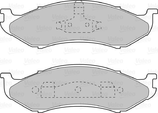 Valeo 598491 - Тормозные колодки, дисковые, комплект avtokuzovplus.com.ua