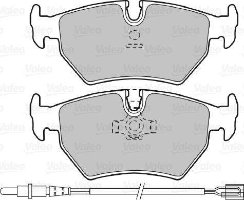 Valeo 598502 - Тормозные колодки, дисковые, комплект autodnr.net