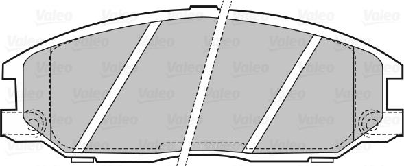 Valeo 598505 - Гальмівні колодки, дискові гальма autocars.com.ua