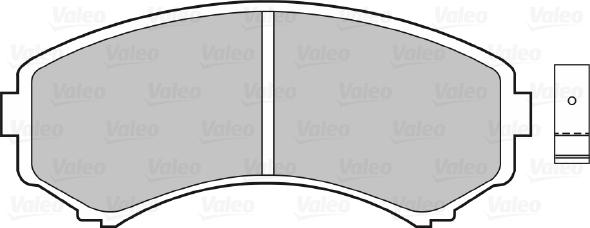 Valeo 598515 - Тормозные колодки, дисковые, комплект autodnr.net