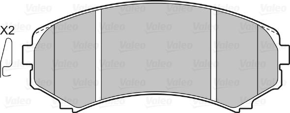 Valeo 598518 - Тормозные колодки, дисковые, комплект autodnr.net