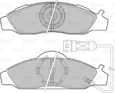 Valeo 598528 - Тормозные колодки, дисковые, комплект avtokuzovplus.com.ua