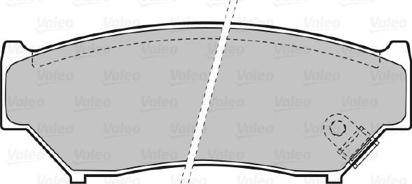 Valeo 598533 - Тормозные колодки, дисковые, комплект avtokuzovplus.com.ua