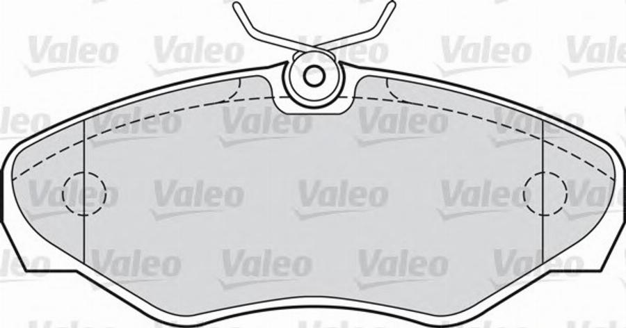 Valeo 598562 - Гальмівні колодки, дискові гальма autocars.com.ua