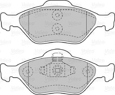 Valeo 598564 - Тормозные колодки, дисковые, комплект avtokuzovplus.com.ua