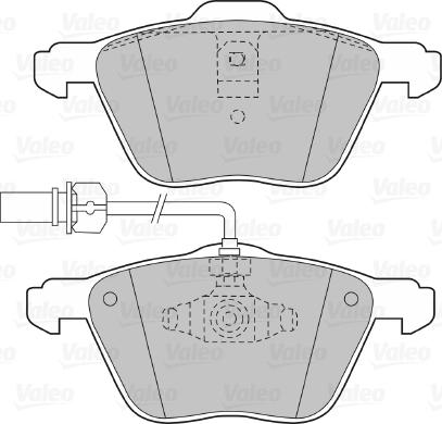 Valeo 598565 - Тормозные колодки, дисковые, комплект avtokuzovplus.com.ua