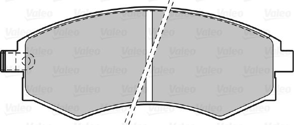 Valeo 598574 - Тормозные колодки, дисковые, комплект autodnr.net