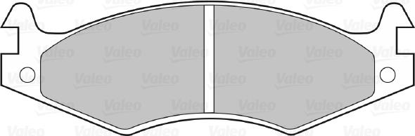 Valeo 598595 - Гальмівні колодки, дискові гальма autocars.com.ua