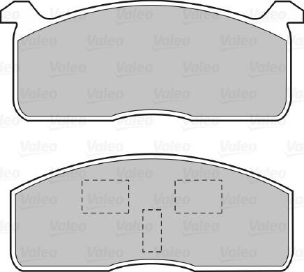 VALEO 598614 - Гальмівні колодки, дискові гальма autocars.com.ua