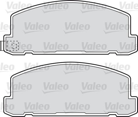 Valeo 598615 - Гальмівні колодки, дискові гальма autocars.com.ua