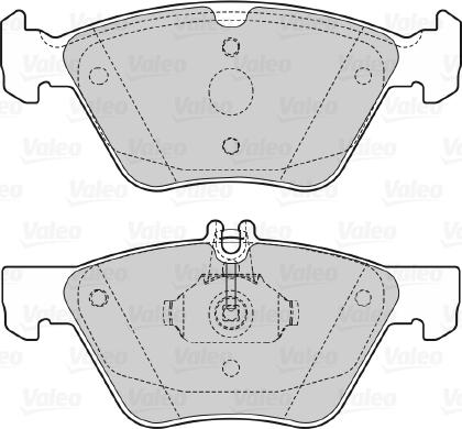 Valeo 598636 - Тормозные колодки, дисковые, комплект autodnr.net