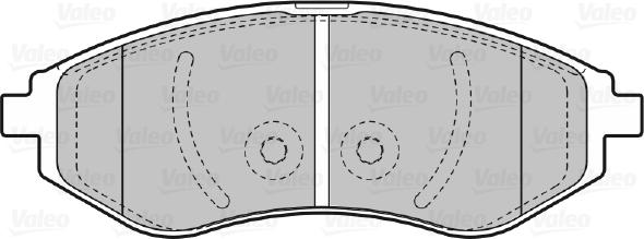 Valeo 670644 - Тормозные колодки, дисковые, комплект autodnr.net