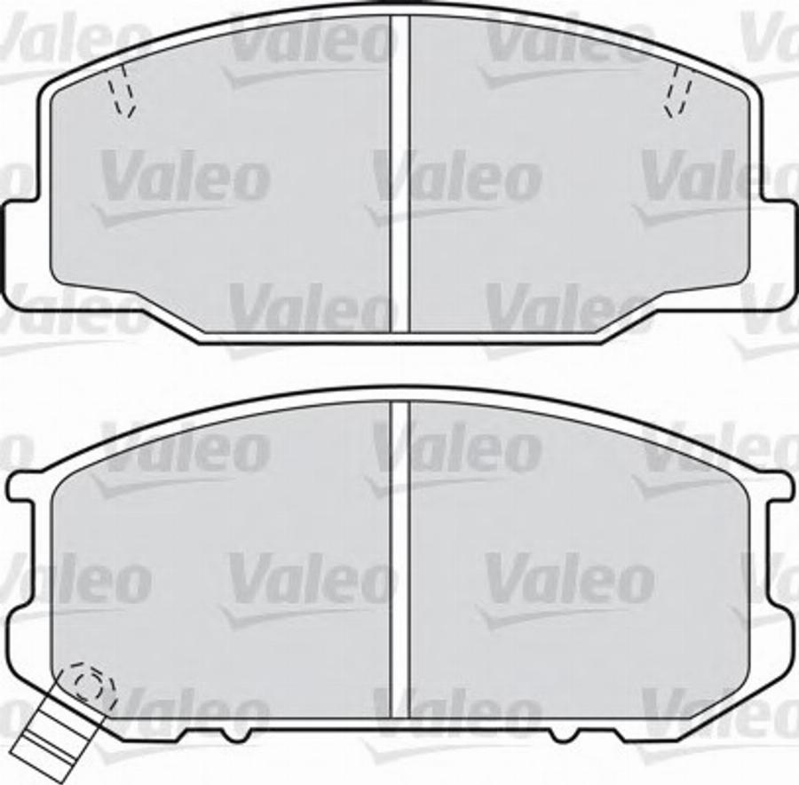 Valeo 598686 - Тормозные колодки, дисковые, комплект autodnr.net