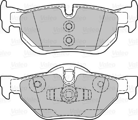 Valeo 598703 - Тормозные колодки, дисковые, комплект avtokuzovplus.com.ua