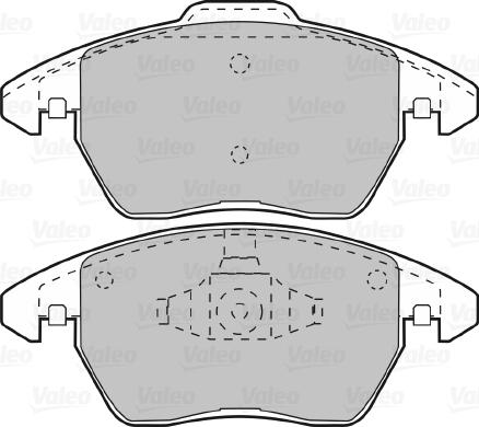 Valeo 598715 - Тормозные колодки, дисковые, комплект avtokuzovplus.com.ua